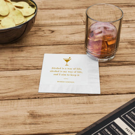 Your Dream Party Shop wedding reception napkins blend elegance and humor.