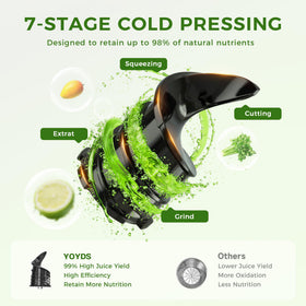 YOYDS juicer demonstrates citrus-ready juicing capability