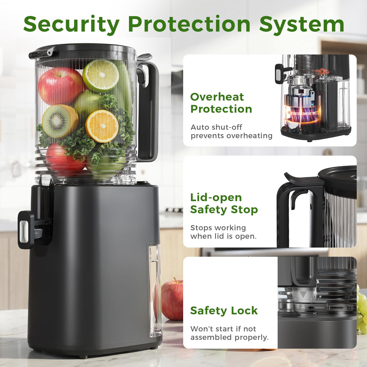 YOYDS compact black design suited for small kitchens