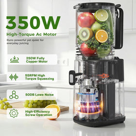 YOYDS juicer highlights high juice yield with minimal pulp