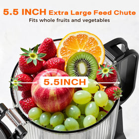 YOYDS slow-masticating juicer operates at 55rpm to preserve nutrients.