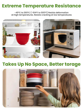 Yozlro foldable liner saves space when not in use with matching lids.