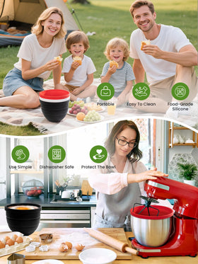 Yozlro temperature-resistant silicone handles -40°C to 260°C for microwave and freezer use.