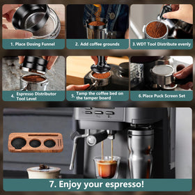 YOZYU WDT tool helps break up coffee grounds for even extraction.