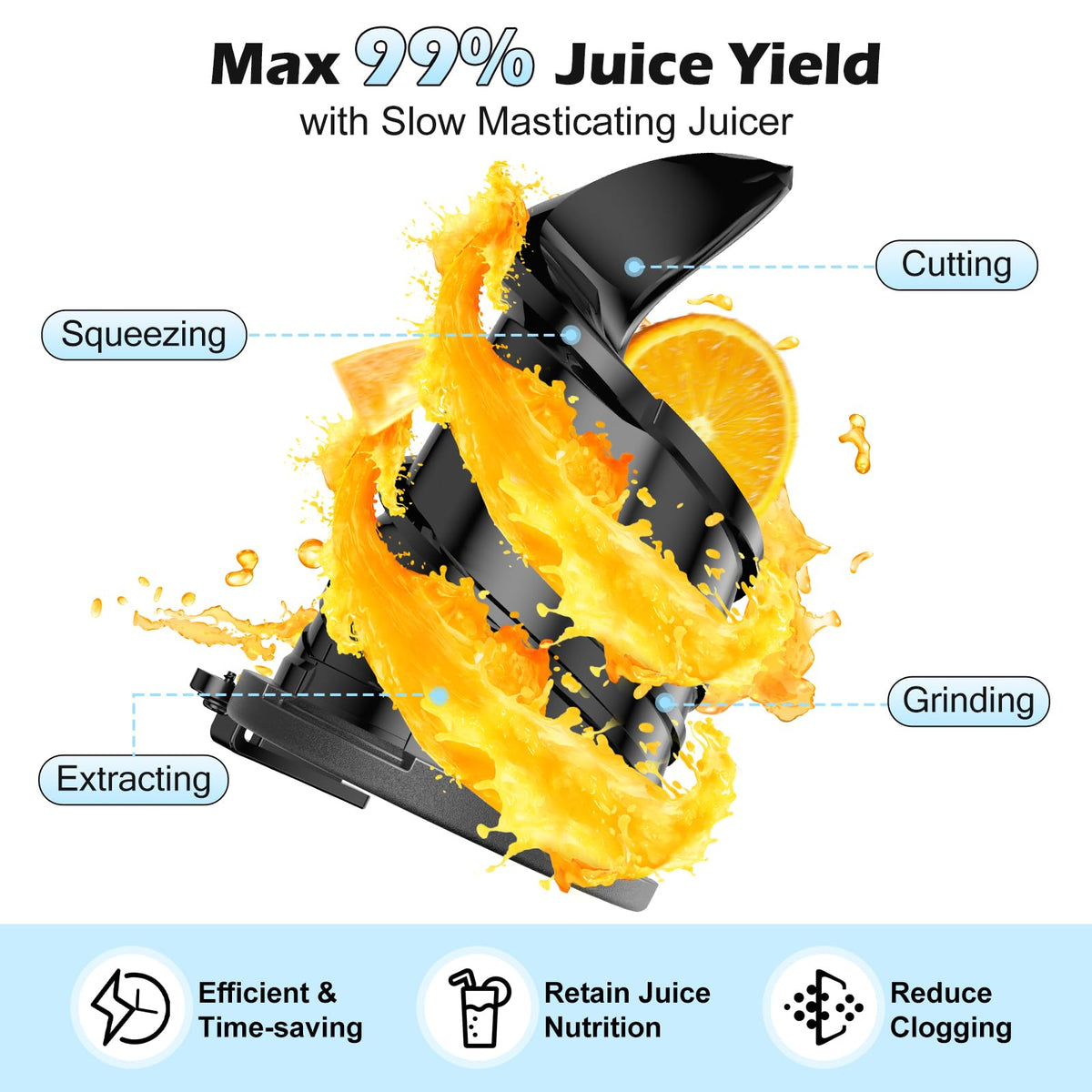 YPONE easy 3-step assembly with included cleaning brush for quick setup.