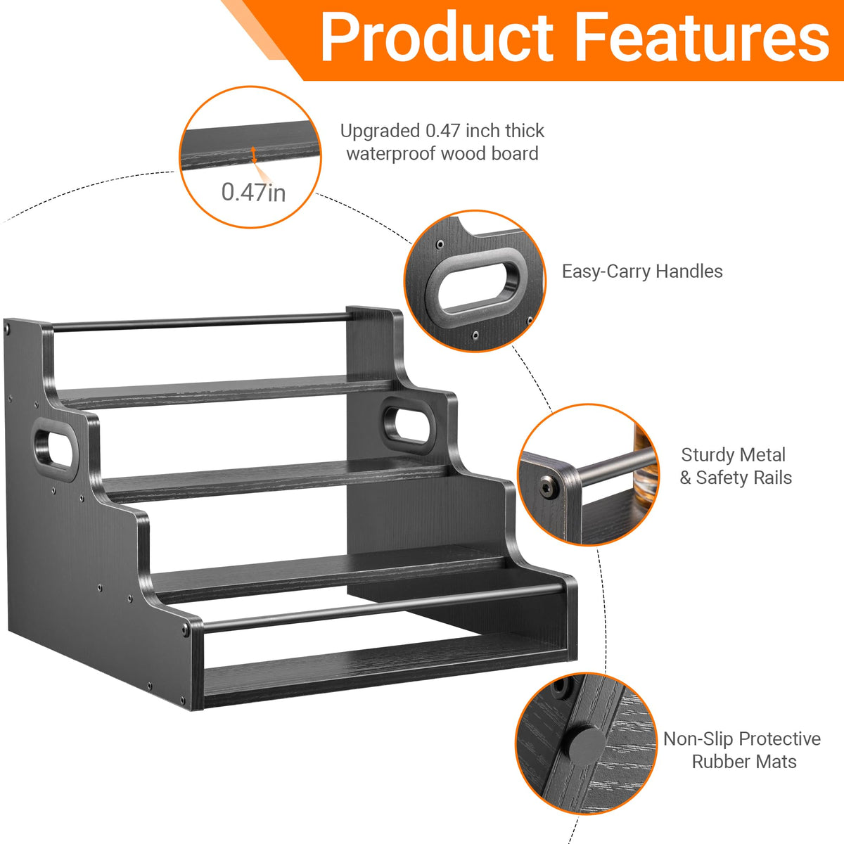 YQBRAO dual side handles make repositioning the unit effortless.