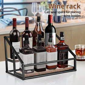 YQBRAO multi-use holder supports syrups, wines, and condiments neatly.