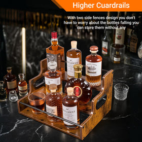 YQBRAO versatile stand supports home cafe displays with rustic charm.