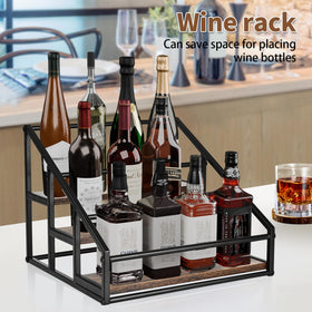 YQBRAO holds up to 12 syrup bottles for a tidy prep area.