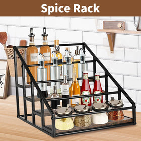 YQBRAO wine and dressing bottle rack stores small bottles neatly in any room