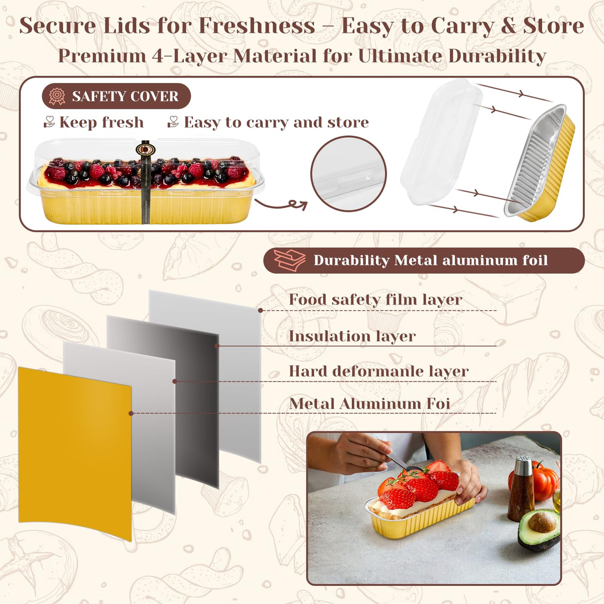 YQER decorative stickers to personalize baked gifts