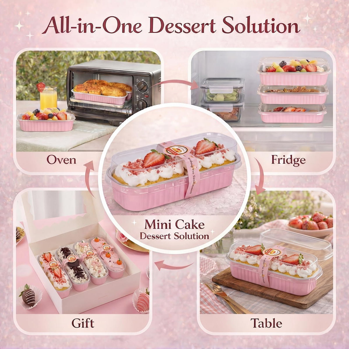 YQER mini pans in use gives bakery-style results at home.