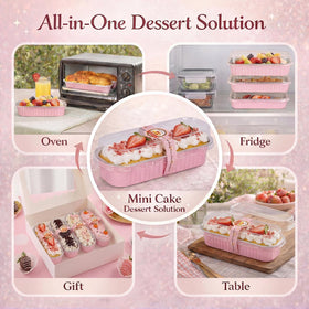 YQER mini pans in use gives bakery-style results at home.