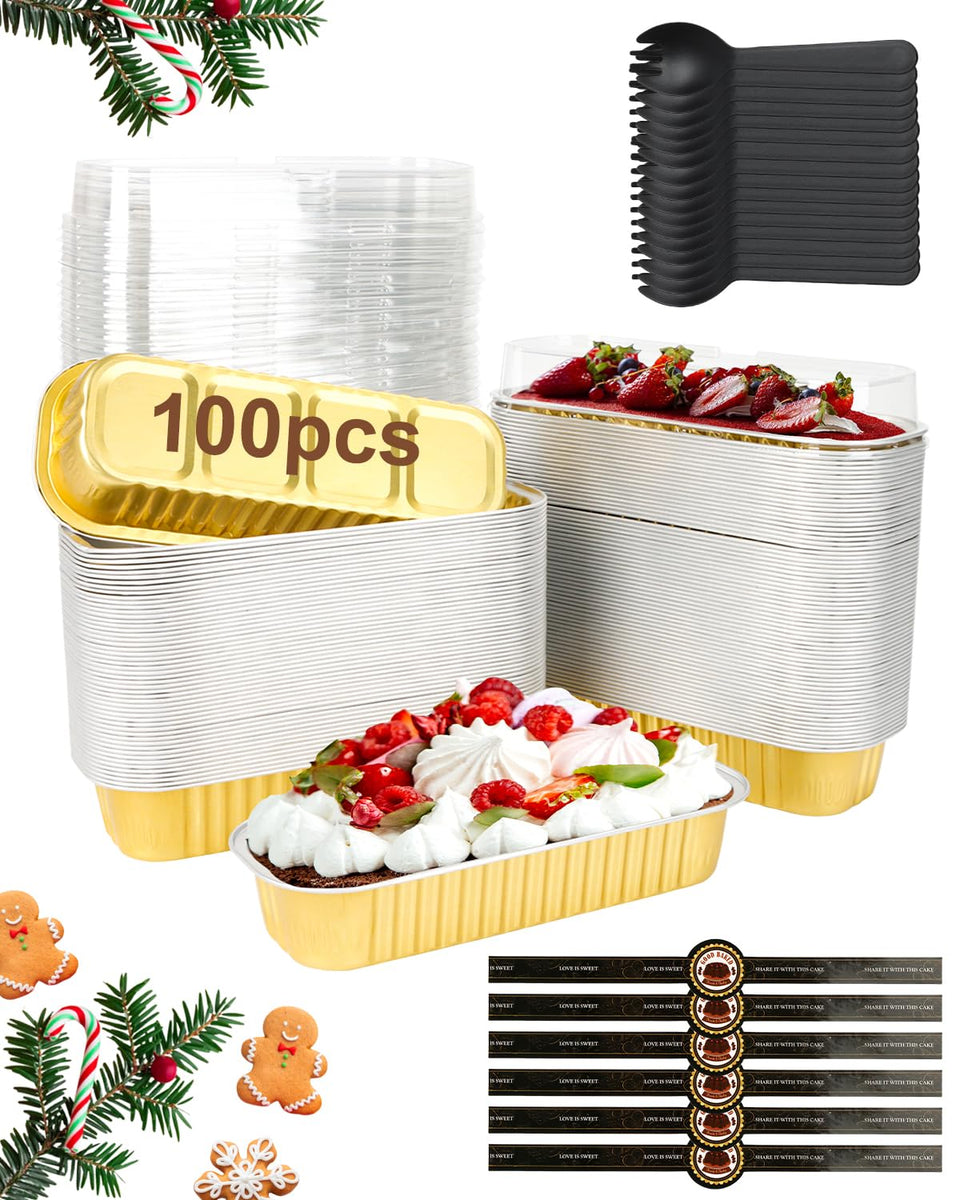 YQER mini loaf pans with lids set for convenient portioned baking