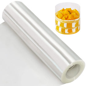 YQL cake collar acetate 12in x 394in for a seamless mousse cake edge.
