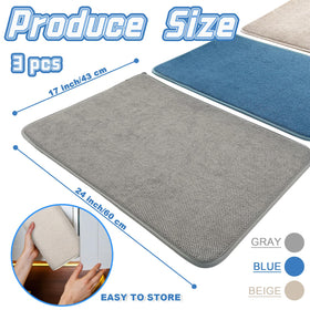 Ysanciuu dish drying mat with rope hangs for easy air drying.