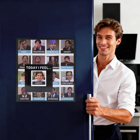 ysapualp office mood magnet on filing cabinet for mood cues and daily laughs