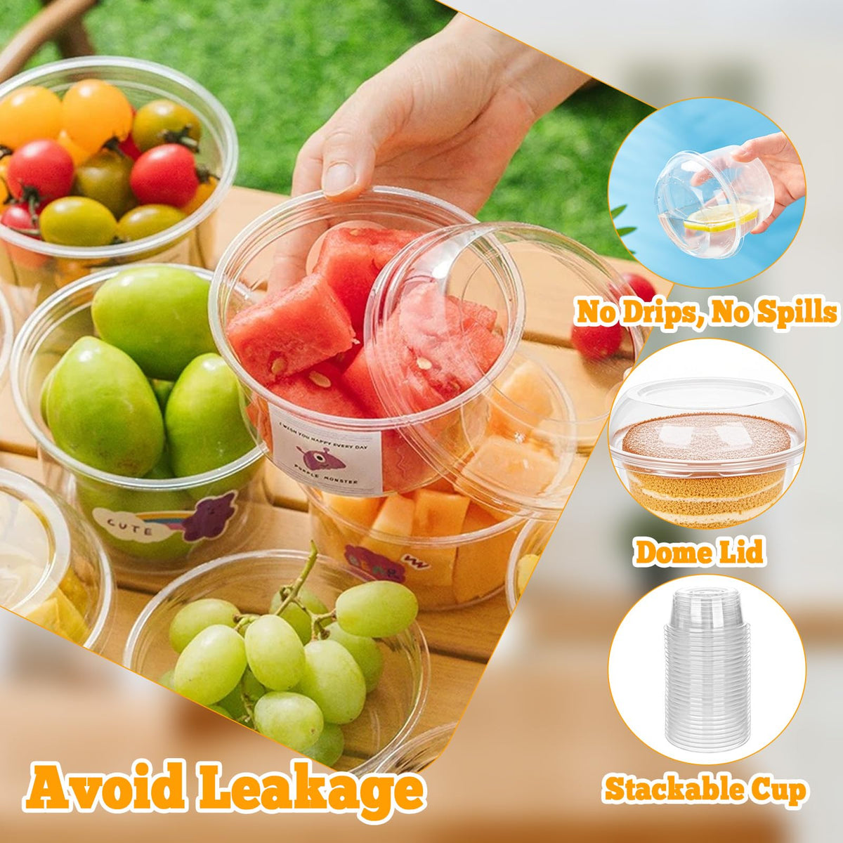 Ysglory snack cups for desserts keep portions neat and fresh.