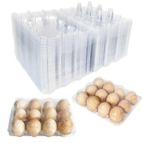YSJFNVUI egg cartons with clear packaging showcase farm-fresh eggs.