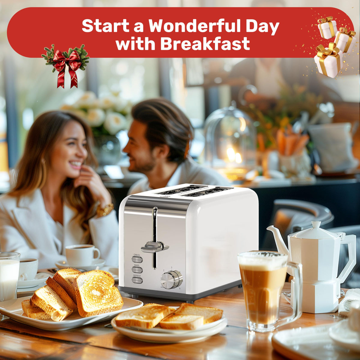YSSOA easy-clean controls simplify selecting toasting functions.