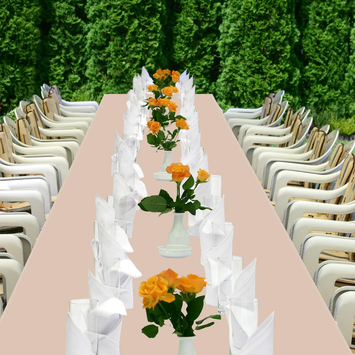 YSYJ beige tablecloth ideal for holidays and family dinners