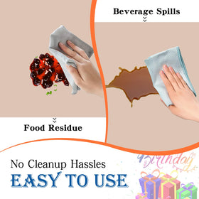 YSYJ beige water-resistant tablecloth guards against spills during celebrations