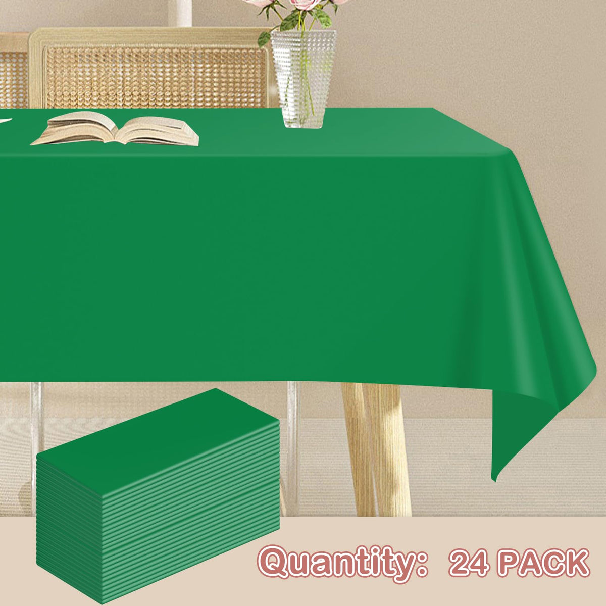 YSYJ Green tablecloth color options help fit party themes.