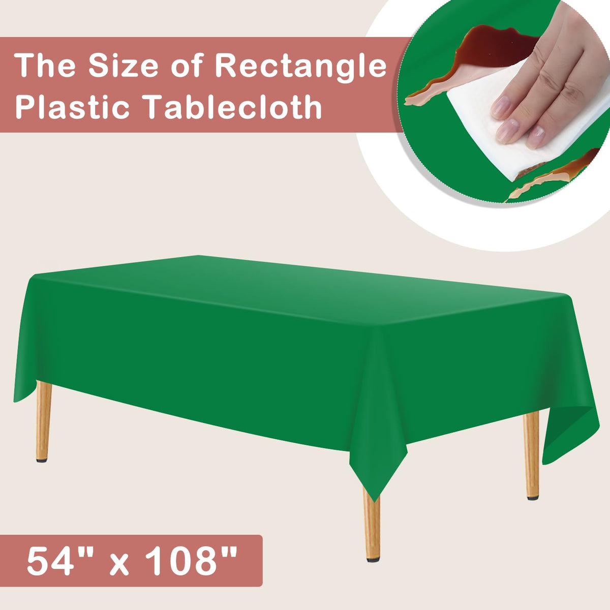 YSYJ disposable tablecloth for quick cleanup after gatherings.