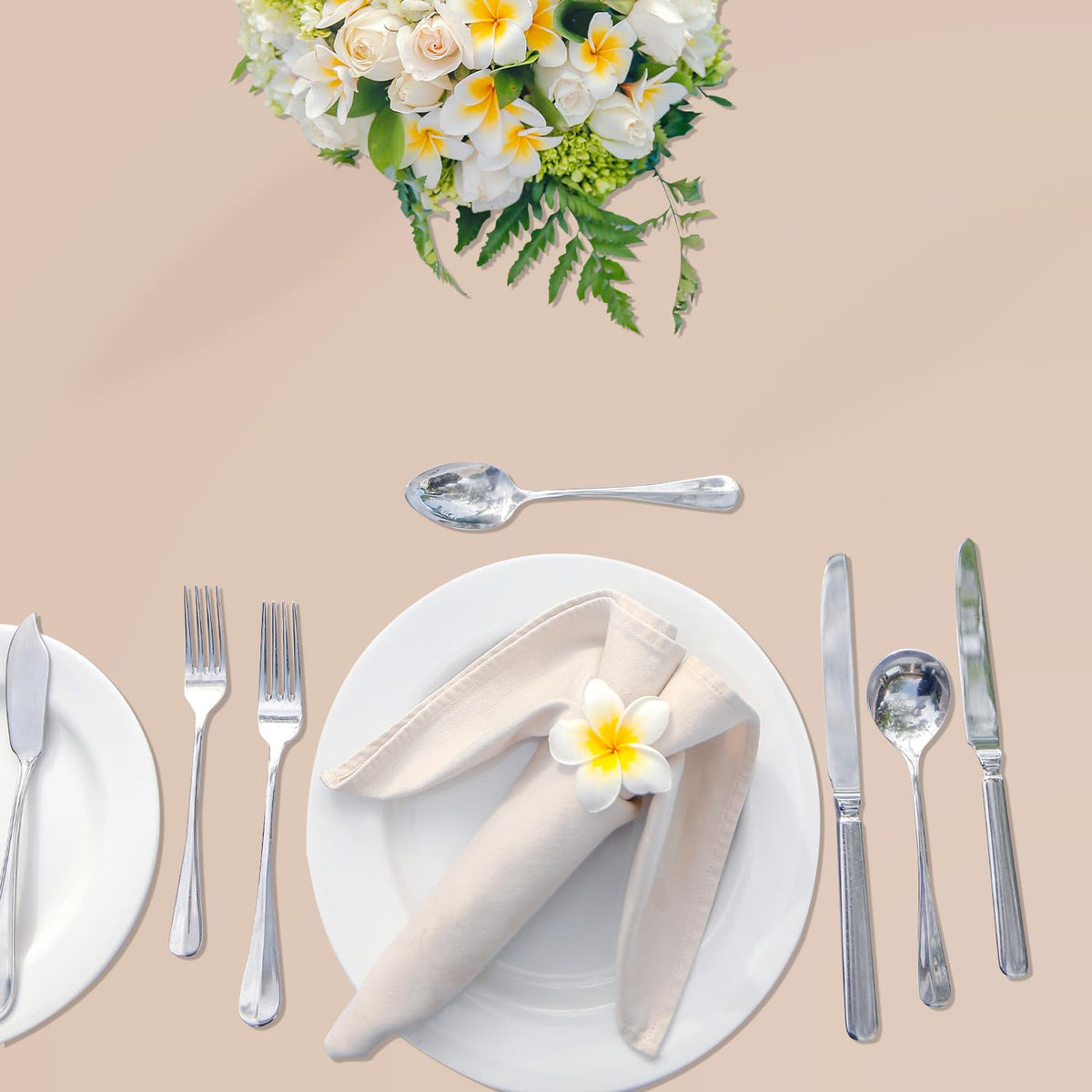 YSYJ multifunction beige tablecloth for parties and events