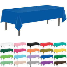 YSYJ royal blue disposable tablecloth protects surfaces at parties
