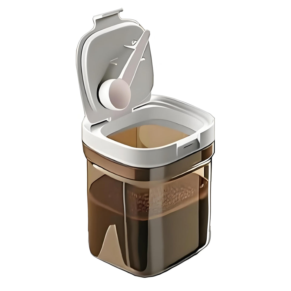 Yszaxnsr airtight coffee canister with a secure seal keeps beans fresh.