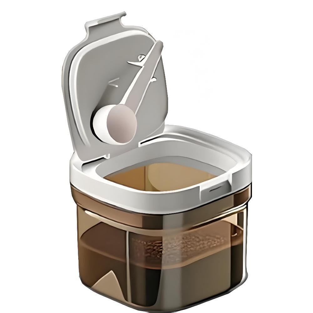 Yszaxnsr airtight coffee canister lid-seal showing a strong seal for freshness.