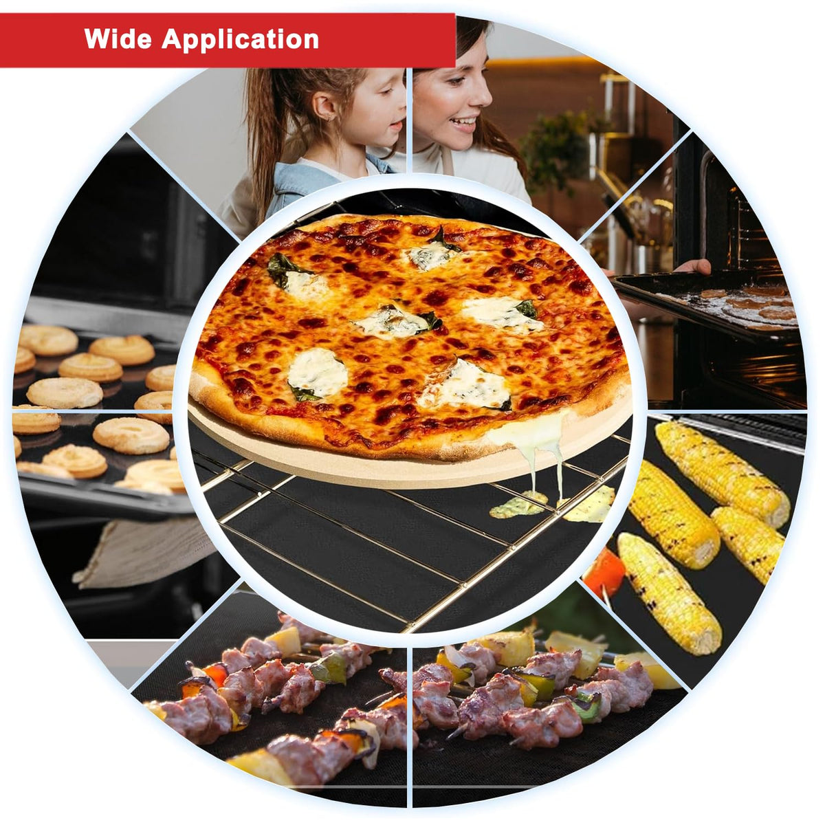 YTFGGY 5-pack oven liners durable and reusable for cooking