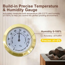 YTJIWO 43L capacity proofer supports large batches of sourdough and pizza dough