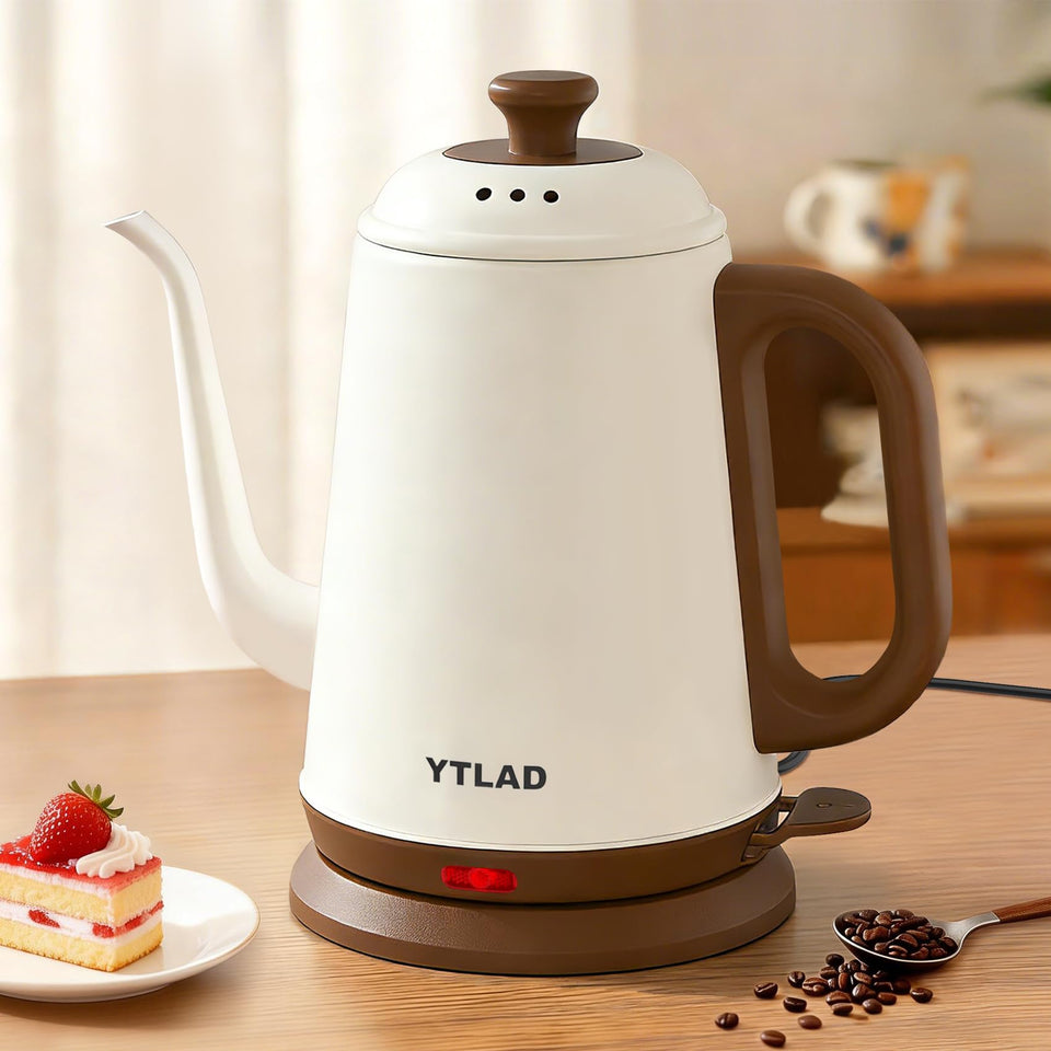 YTLAD gooseneck kettle 1L for precise pour-over and quick heating