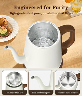 YTLAD gooseneck kettle auto-shutoff for safe boiling