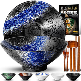 YTLEMON ramen bowls: two deep 8-inch bowls for generous portions and easy serving.