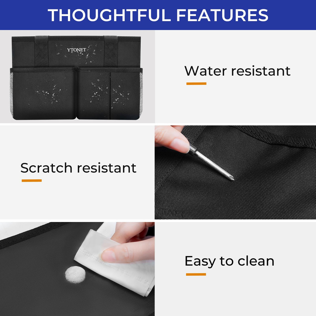 Ytonet Cleaning Caddy foldable divider enables customized tool layout