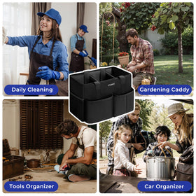 Ytonet Cleaning Caddy made with water-resistant fabric for durable cleaning kit