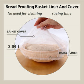 YUANSHAO spiral bread proofing with non-woven liner.