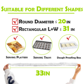 YUANSHAO bread-proofing bowl cover keeps dough moist and visible during proofing.