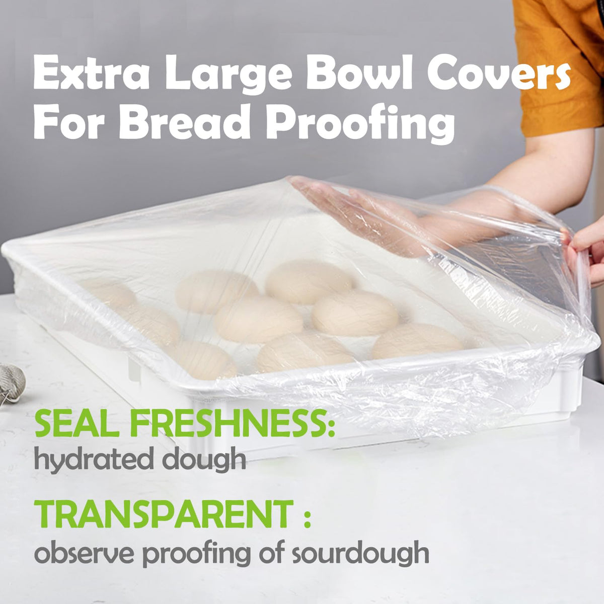 YUANSHAO elastic-edge cover seals irregular shapes with ease and saves wrap.