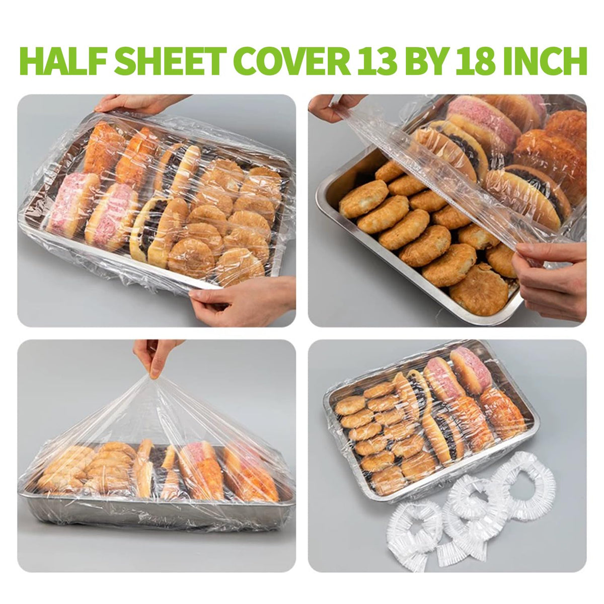 YUANSHAO fridge-safe cover blocks odors and protects leftovers in the fridge.