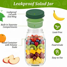 YueYangHuanTai freezer-safe salad jar preserves freshness for batch-prepped lunches