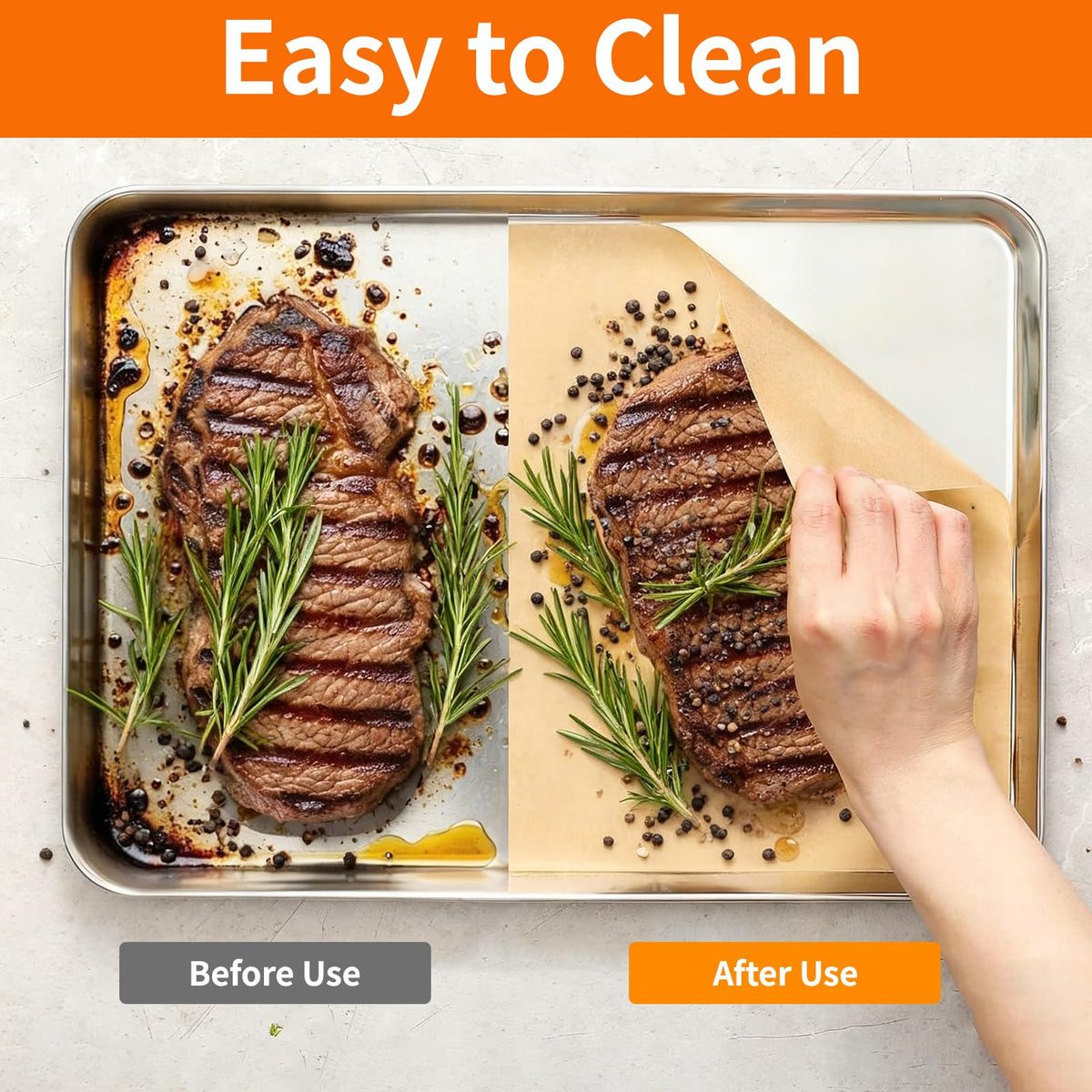 YUANYE heat-resistant parchment paper labeled for -68F to 450F use