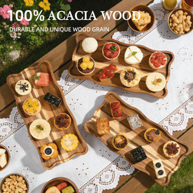 YUBAMIN charcuterie board-style stand for cheeses and snacks