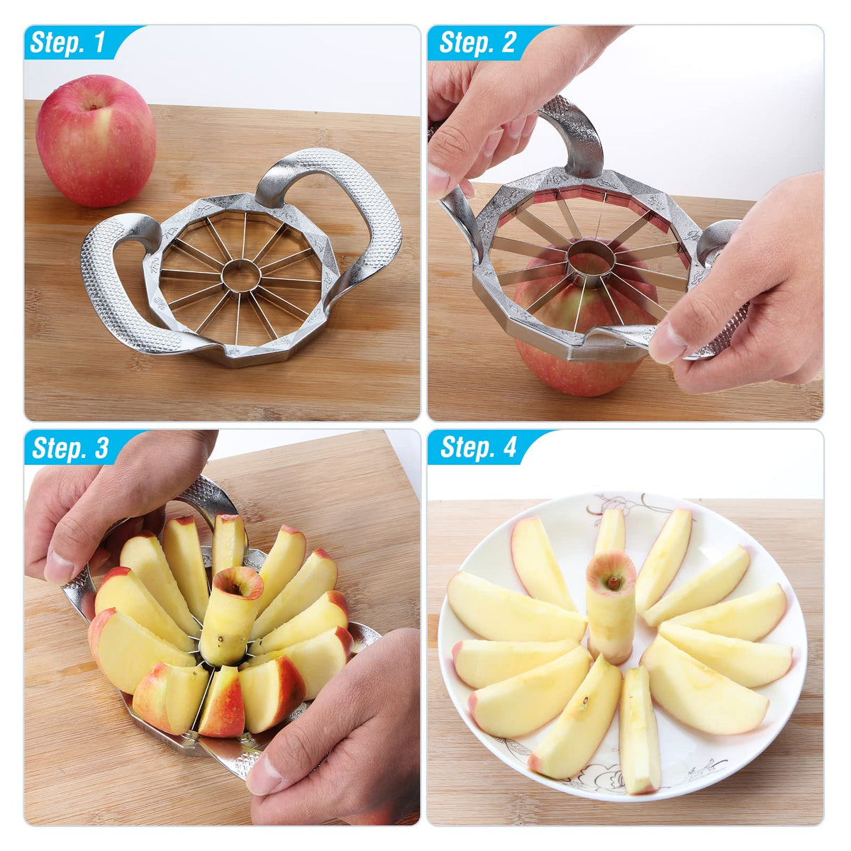 Dishwasher-safe YUEJUJJ slicer for easy cleaning after prep.