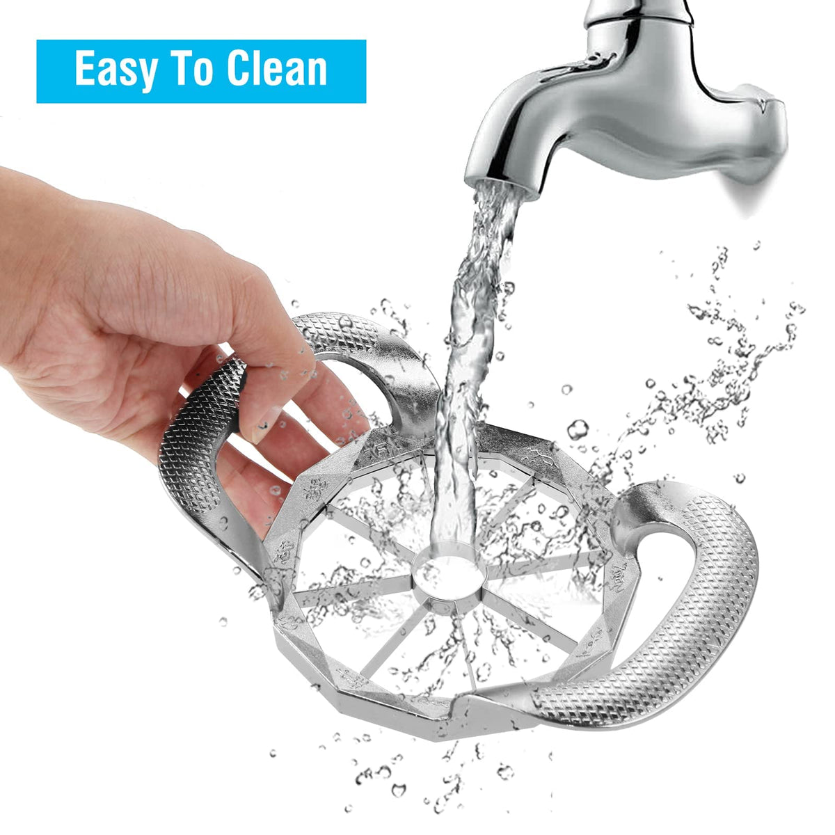 YUEJUJJ Zinc alloy handles offer a secure, non-slip grip.