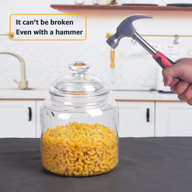 YUEJUM 50oz jar—dishwasher-safe container for easy cleanup.