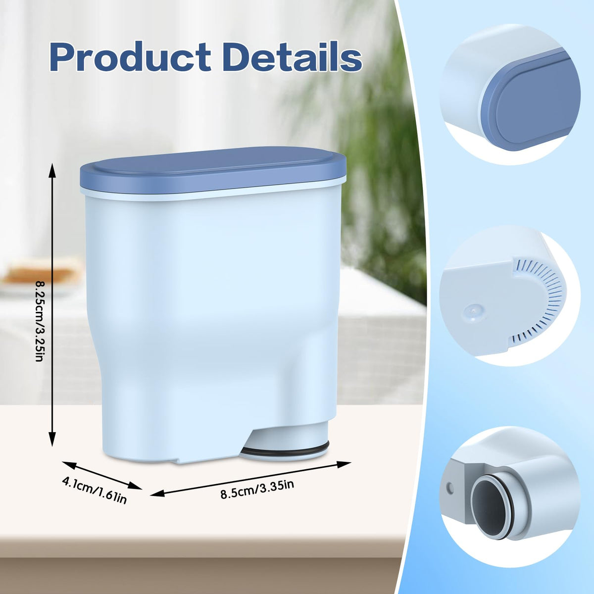 YUEYEE CA6903 filter in espresso machine slot for clean extraction.